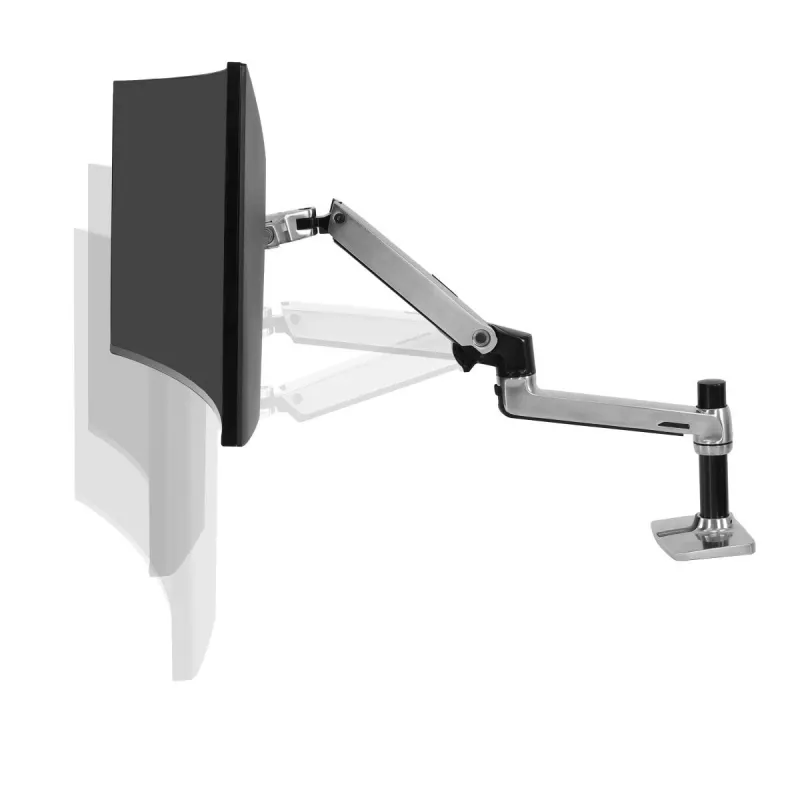 Ergotron LX stolový držiak LCD monitora, leštený hliník