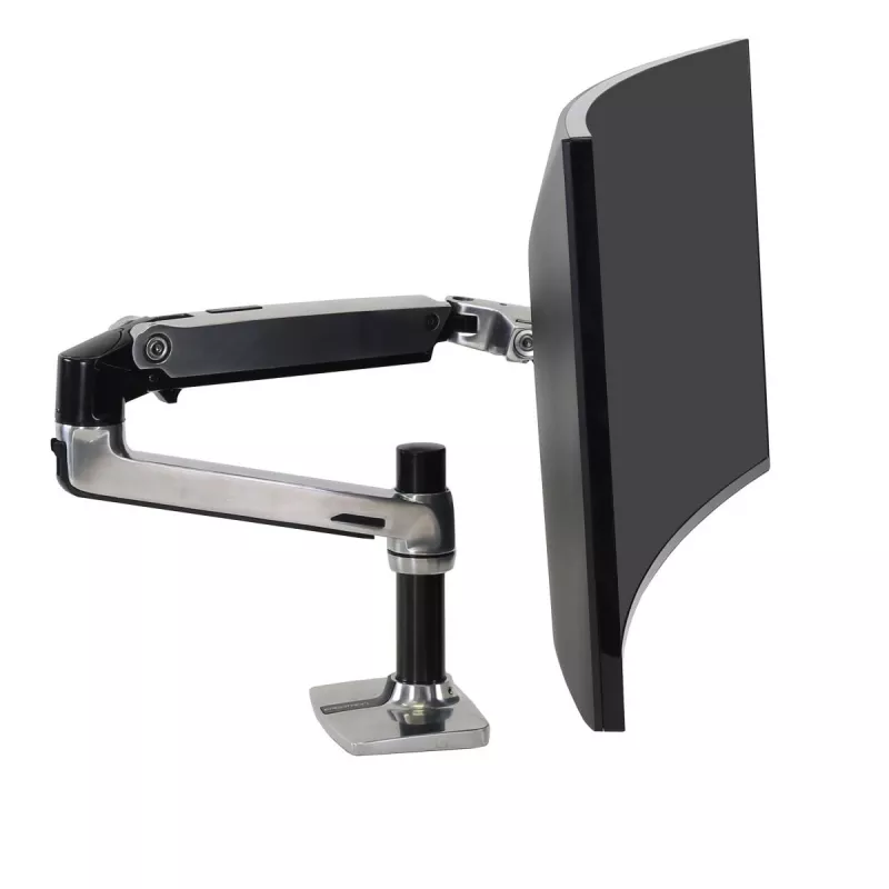 Ergotron LX stolový držiak LCD monitora, leštený hliník