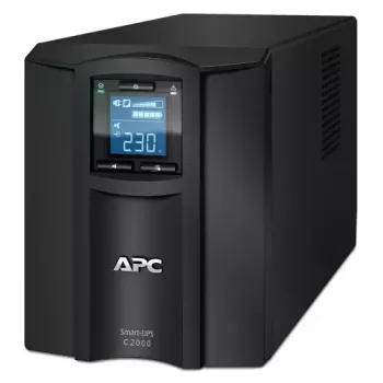 APC Smart-UPS C, Line Interactive, 2000VA, Tower, 230V, 6x IEC C13+1x IEC C19 výstupy, USB a sériová komunikácia, AVR, grafický LCD