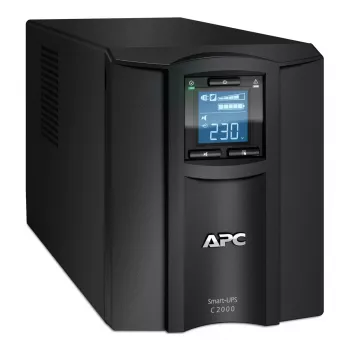 APC Smart-UPS C, Line Interactive, 2000VA, Tower, 230V, 6x IEC C13+1x IEC C19 výstupy, USB a sériová komunikácia, AVR, grafický LCD