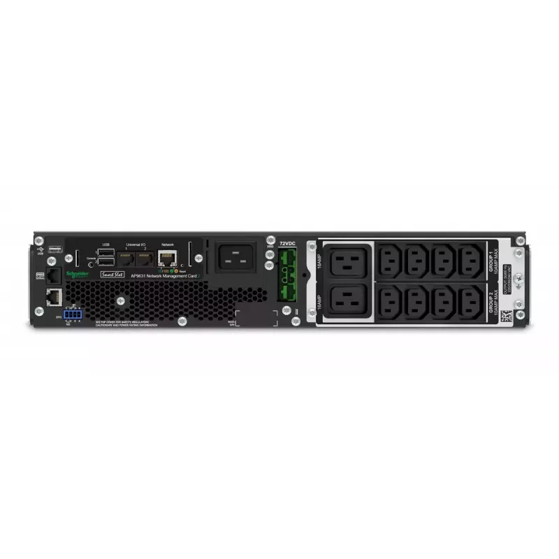 APC Smart-UPS On-Line SRT2200RMXLI-NC - 2200VA, 8x C13 & 2x C19, racková montáž, NMC