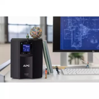 APC Smart-UPS C, Line Interactive, 1000VA, Tower, 230V, 8x IEC C13 zásuvky, SmartConnect port, USB a sériová komunikácia, AVR, grafický LCD