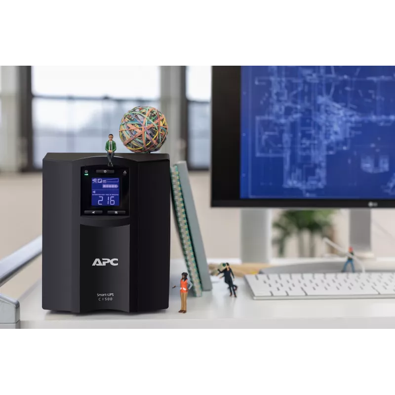 APC Smart-UPS SMC1500IC - 8x C13, USB, SmartConnect, 1500VA, Line-Interactive, 1,5 kVA, 900 W, sínus, 170 V, 300 V