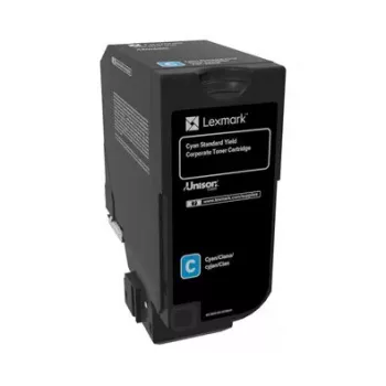 Laserová tonerkazeta Lexmark 74C2SCE 3000 strán azúrová
