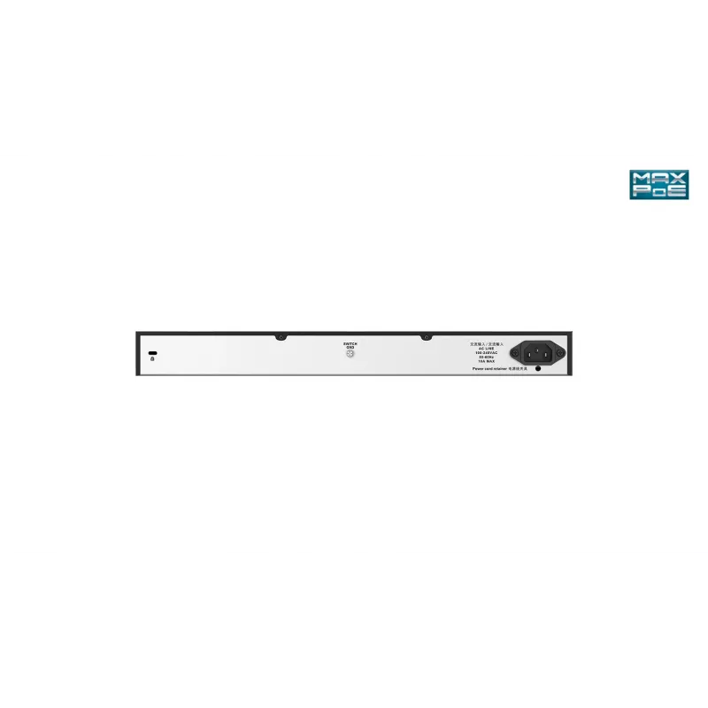 D-Link 24-portový desktopový Gigabit Unmanaged PoE switch s 2 x 100/1000Mbps Combo portmi