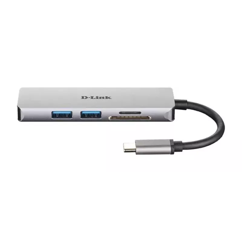 D-Link 5-in-1 USB-C hub s HDMI a čítačkou SD/microSD kariet