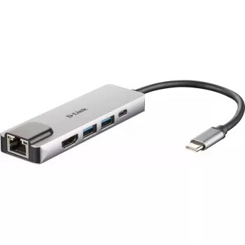 D-Link 5-in-1 USB-C hub s HDMI/Ethernet a Power Delivery