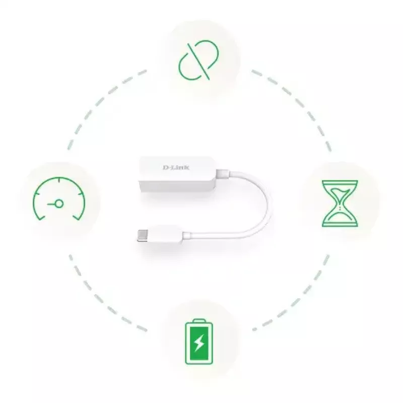 Ethernet adaptér D-Link DUB-E250 USB-C na 2.5G