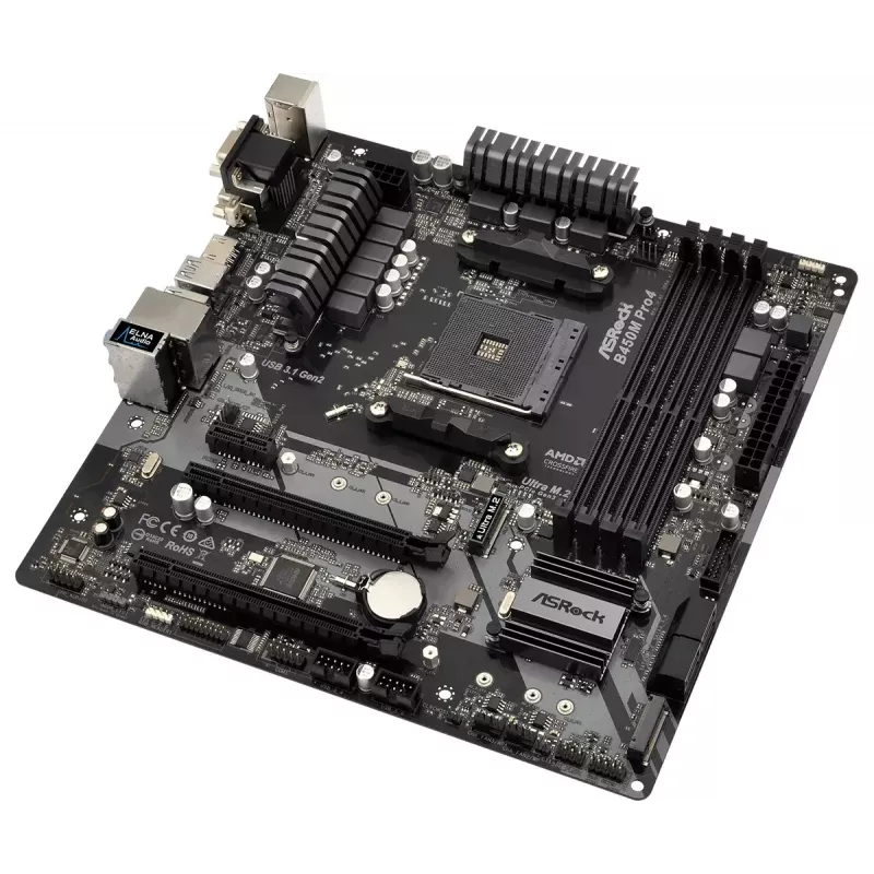 Základná doska ASRock B450M PRO4 AMD B450 Socket AM4 micro ATX