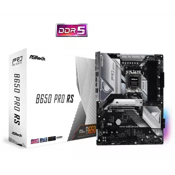 Základná doska ASRock B650 Pro RS — ATX, Socket AM5, AMD B650, DDR5, 4 DIMM, 128 GB, 2,5 Gb LAN, 1x M.2, HDMI, DisplayPort