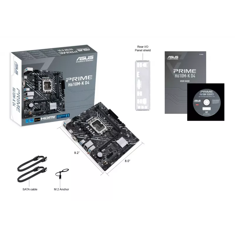 Základná doska ASUS PRIME H610M-K D4 Intel H610 LGA 1700 micro ATX