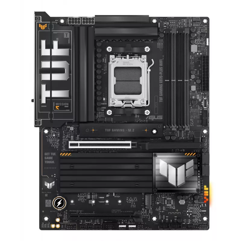 Základná doska ASUS TUF GAMING X870-PLUS WIFI — AMD X870, Socket AM5, ATX, DDR5, 4 DIMM, Wi-Fi 7, Bluetooth 5.4