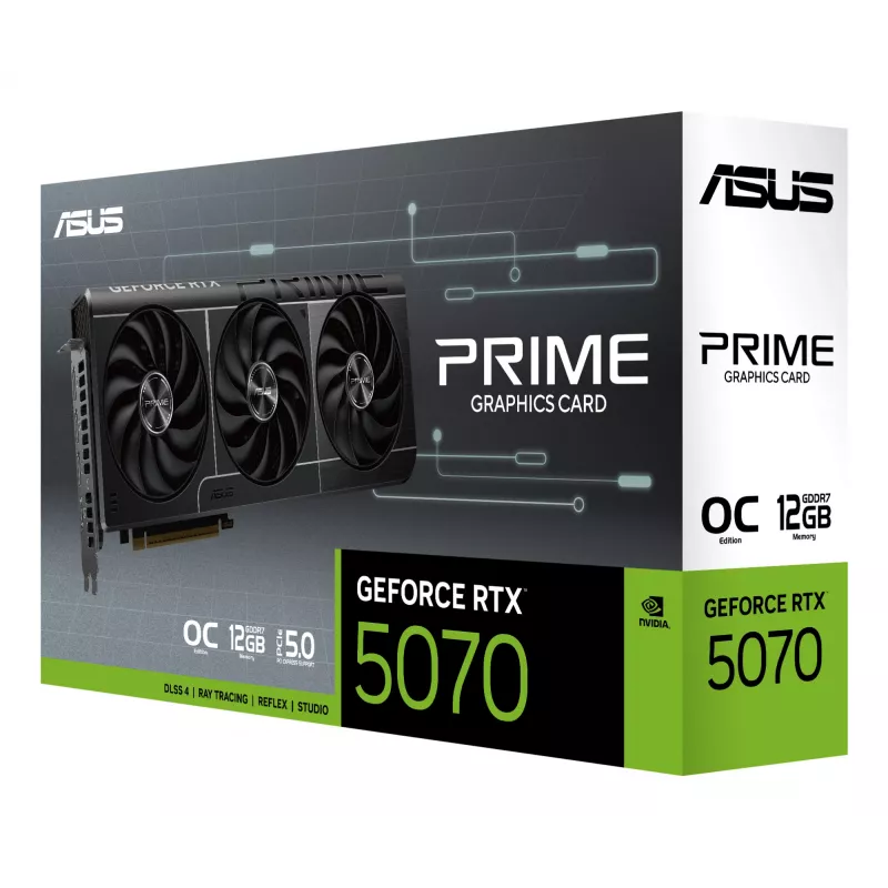 Grafická karta ASUS NVIDIA GeForce PRIME OC RTX5070 12GB GDDR7