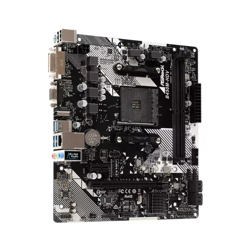 Základná doska ASRock B450M-HDV R4.0 AMD B450 Socket AM4 micro ATX