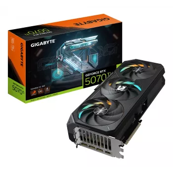 Grafická karta GIGABYTE GeForce RTX 5070 Ti GAMING OC 16G - 16GB GDDR7, 256bit, PCI-E 5.0, 2588 MHz Core Clock, 3 x DP 2.1a, 1 x HDMI 2.1b, NVIDIA DLSS 4, GV-N507TGAMING OC-16GD