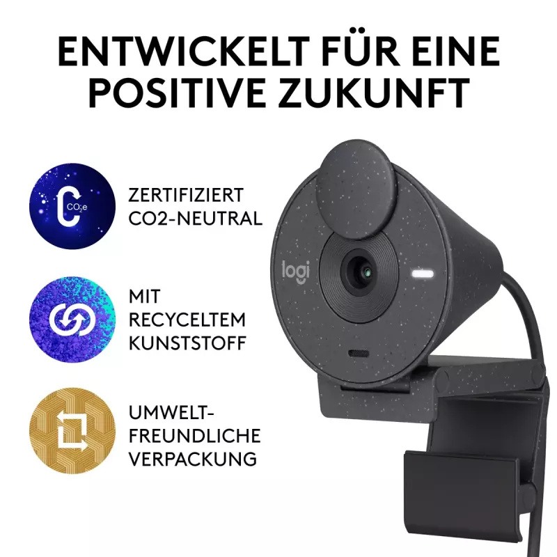 LOGITECH Brio 300 Full HD Webkamera - Graphite