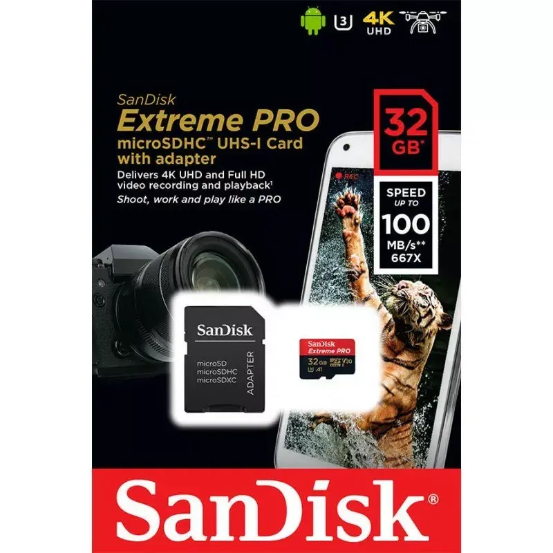 SanDisk Extreme Pro 32GB MicroSDHC UHS-I Class 10 pamäťová karta SDSQXCG-032G-GN6MA
