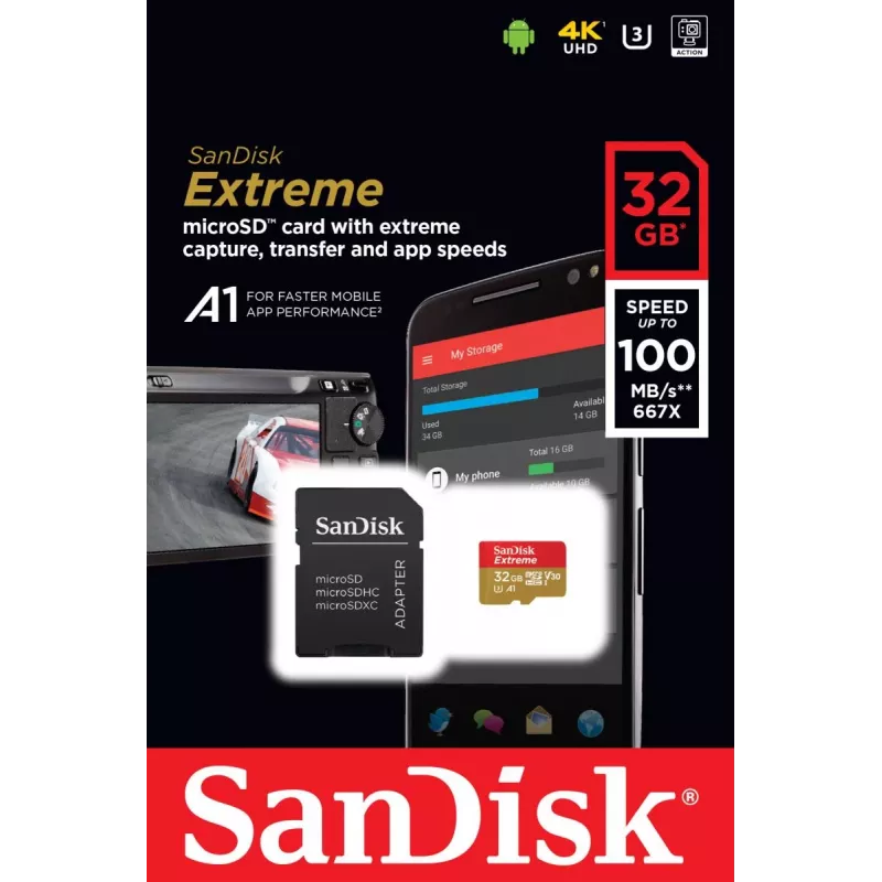 Flash pamäť SanDisk 32 GB MicroSDHC UHS-I Class 10 SDSQXAF-032G-GN6MA