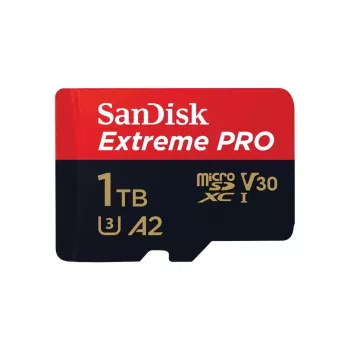 MicroSDXC pamäťová karta SANDISK Extreme PRO 1 TB UHS-I, čítanie 200 MB/s, zápis 140 MB/s, A2, U3, V30, trieda 10