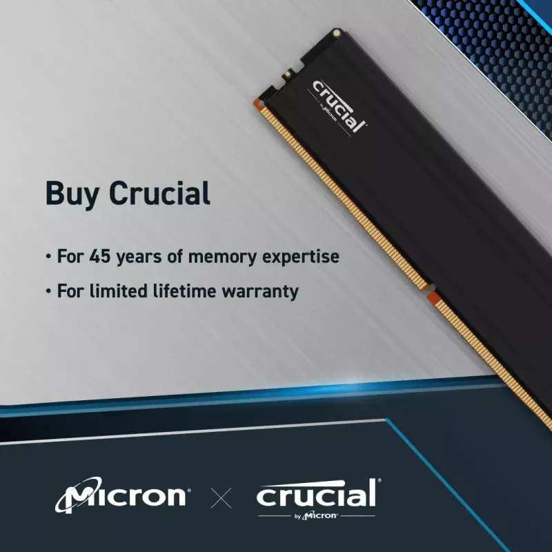 Crucial Pro CP32G56C46U5 pamäťový modul 32 GB 1 x 32 GB DDR5 288-pin DIMM