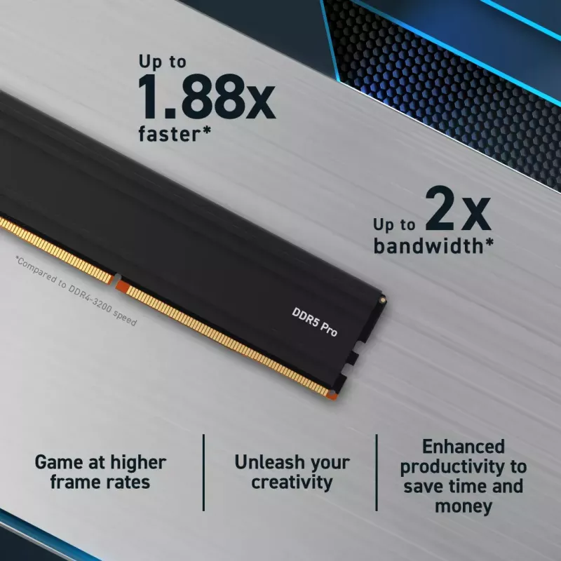 Crucial Pro CP32G56C46U5 pamäťový modul 32 GB 1 x 32 GB DDR5 288-pin DIMM