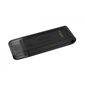 Kingston Technology DataTraveler 128GB USB-C 3.2 Gen 1 70, 128 GB, USB Type-C, 3.2 Gen 1 (3.1 Gen 1), krytka, 7 g, čierna