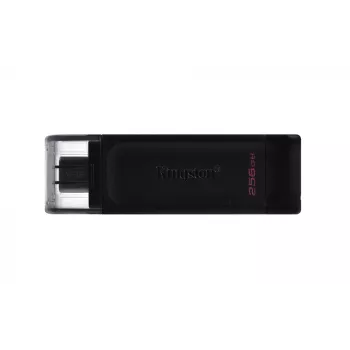 Kingston Technology DataTraveler 256GB USB-C 3.2 Gen 1 70, 256 GB, USB Type-C, 3.2 Gen 1 (3.1 Gen 1), krytka, 7 g, čierna