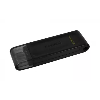 Kingston Technology DataTraveler 256GB USB-C 3.2 Gen 1 70, 256 GB, USB Type-C, 3.2 Gen 1 (3.1 Gen 1), krytka, 7 g, čierna