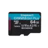 Kingston Technology 64GB microSDXC Canvas Go Plus Gen4 200MB/s A2 U3 V30 karta + adaptér