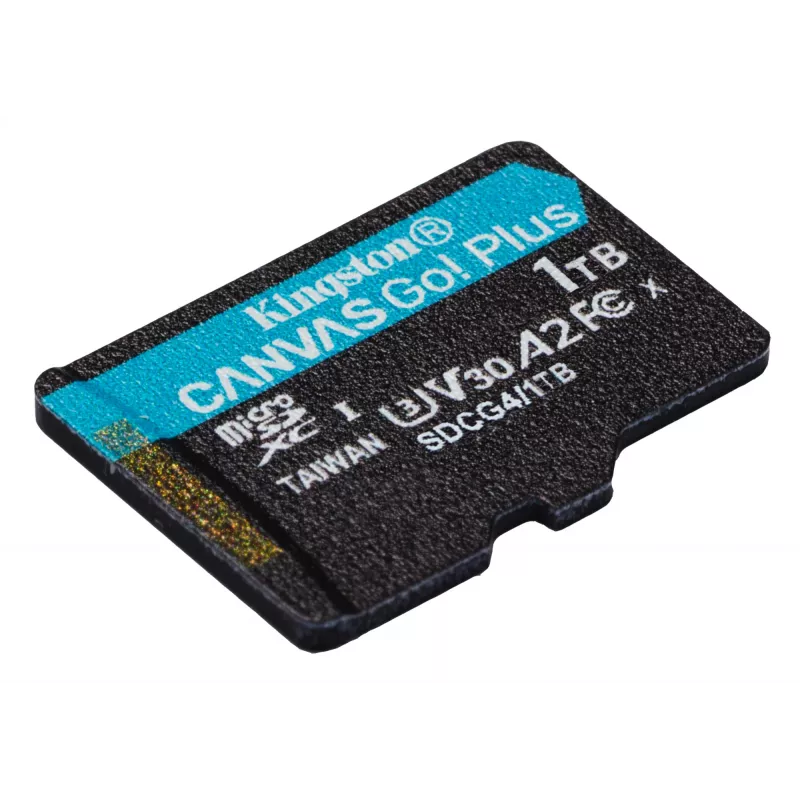 Kingston Technology 1TB microSDXC Canvas Go Plus Gen4 200MB/s A2 U3 V30 karta + adaptér