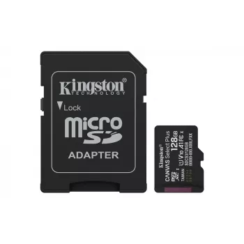 Kingston Technology 128GB microSDXC Canvas Select Plus Gen3 150MB/s A1 karta + adaptér