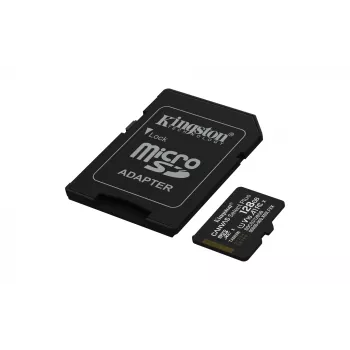 Kingston Technology 128GB microSDXC Canvas Select Plus Gen3 150MB/s A1 karta + adaptér