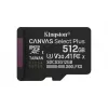 Kingston Technology 512 GB microSDXC Canvas Select Plus Gen3 150 MB/s A1 karta + adaptér