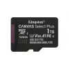 Kingston Technology 1TB microSDXC Canvas Select Plus Gen3 150MB/s A1 karta + adaptér