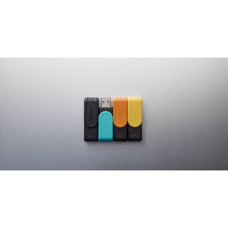 Kingston Technology DataTraveler 128GB prenosný USB 3.2 Gen 1 Exodia S (čierna/tyrkysová)