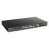 D-Link 24-portový Gigabit PoE Smart Managed Switch s 4x 10G SFP+, 370 Watt