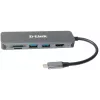 D-Link 6-in-1 USB-C hub s HDMI/čítačkou kariet/Power Delivery