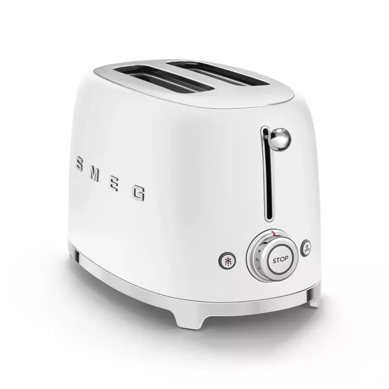 Hriankovač Smeg 50's Style TSF01WHMEU 2 plátky biela