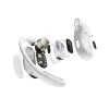 SHOKZ OpenFit Air, biela, headset, bezdrôtový, ušný háčik, hovory / hudba / šport / každodenné použitie, Bluetooth, biela