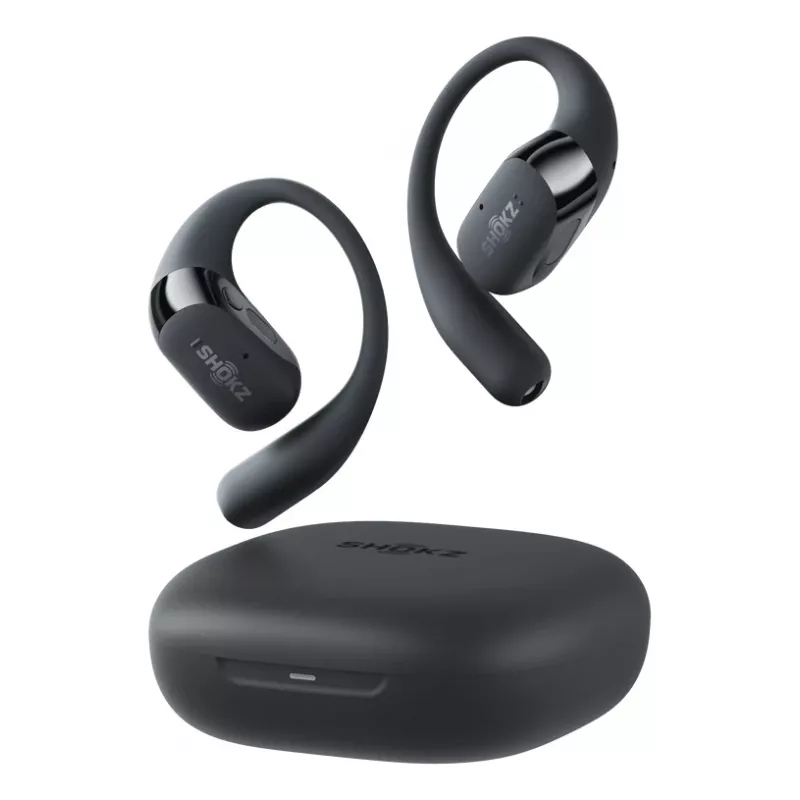 Shokz OpenFit 2 bezdrôtové slúchadlá open-ear, čierne