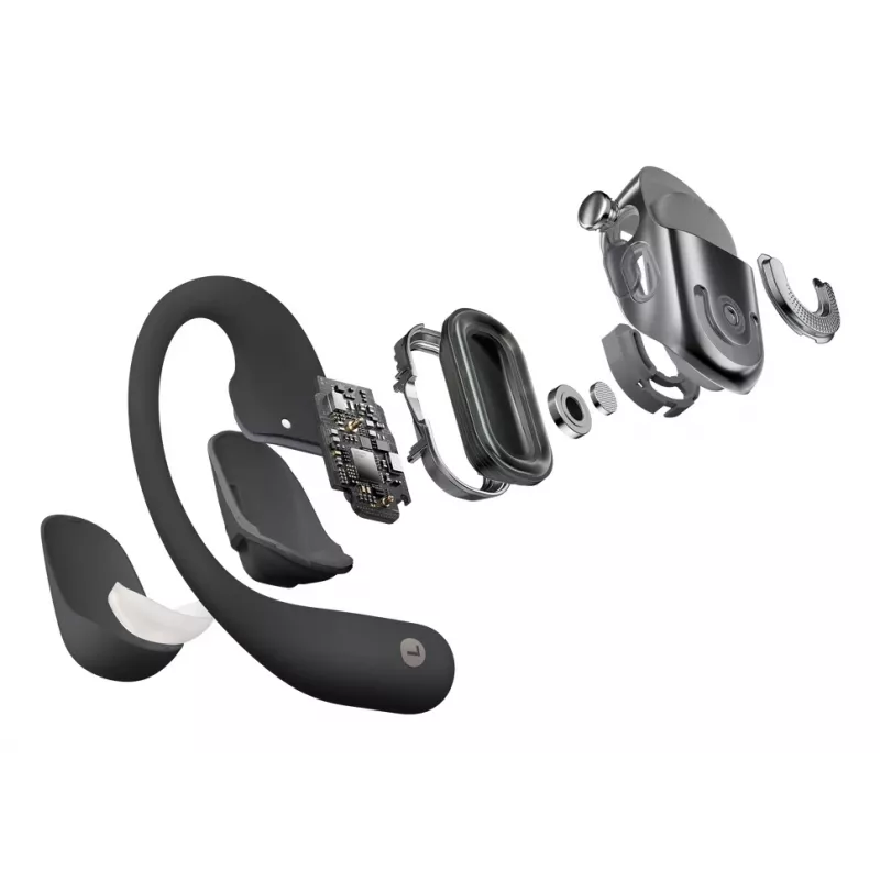Shokz OpenFit 2 bezdrôtové slúchadlá open-ear, čierne