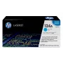 HP 124A azúrová originálna LaserJet tonerová kazeta, 2000 strán, azúrová, 1 kus