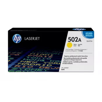 HP 502A žltá originálna LaserJet tonerová kazeta, 4000 strán, žltá, 1 kus