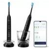 Philips Sonicare DiamondClean 9000 HX9914/54 súprava sonických elektrických zubných kefiek, 2 rukoväte, 2 kefkové hlavice, 4 režimy, čierna