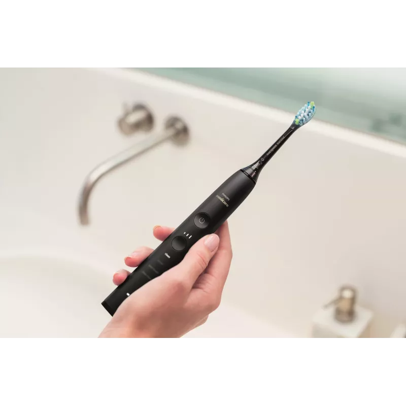 Philips Sonicare DiamondClean 9000 HX9914/54 súprava sonických elektrických zubných kefiek, 2 rukoväte, 2 kefkové hlavice, 4 režimy, čierna
