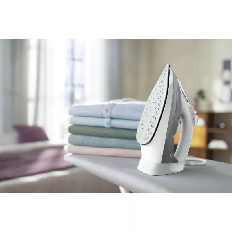 Philips 5000 série DST5010/10 žehlička parná žehlička žehliaca plocha SteamGlide Plus 2400 W sivá, biela