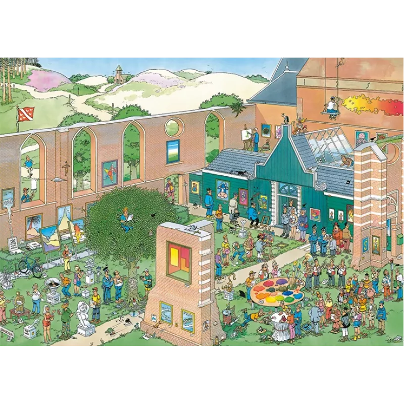 Jan van Haasteren Der Kunstmarkt 1000 dielikov, 1000 ks, komiksy, 12 rokov