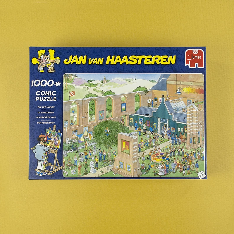 Jan van Haasteren Der Kunstmarkt 1000 dielikov, 1000 ks, komiksy, 12 rokov