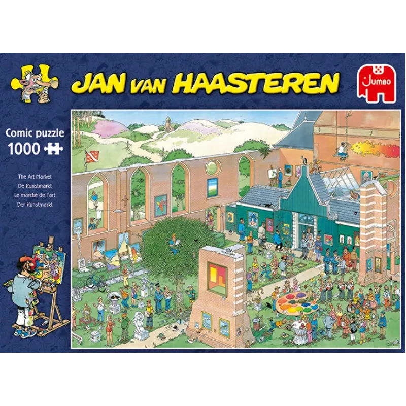 Jan van Haasteren Der Kunstmarkt 1000 dielikov, 1000 ks, komiksy, 12 rokov