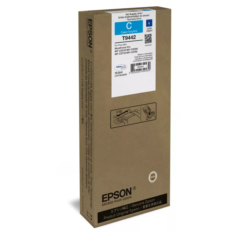 Epson WF-C5xxx Series atramentová kazeta L azúrová